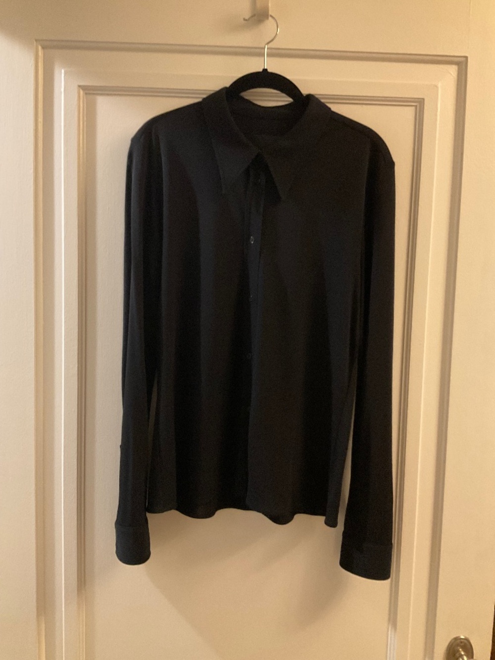 Nili Lotan Celestine Shirt black sz L